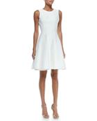 Scoop-back Pleat-front Dress,