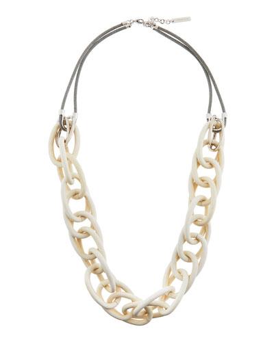 Long Twisted-link Necklace,