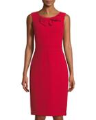 Sleeveless Bow-neck