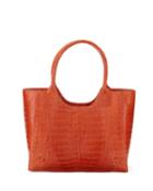 Nancy Gonzalez Crocodile Tote Bag, Orange, Women's