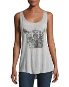 Heritage Crown Printed Tank, Gray