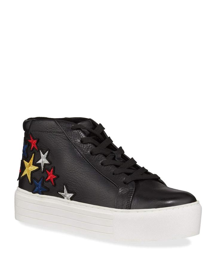 Janette Embroidered Star High-top