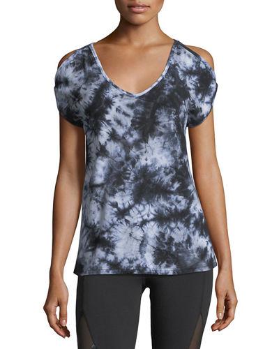 Lily Cold-shoulder Jersey Tee