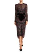 Floral Sequined Tulle Dress