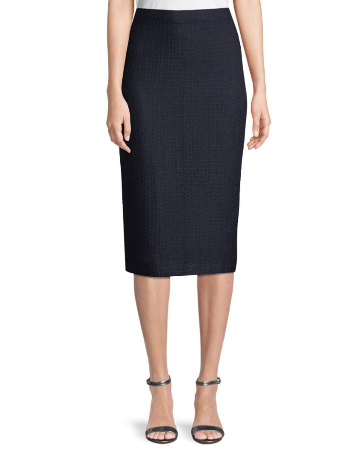 Hemp-knit Midi Pencil