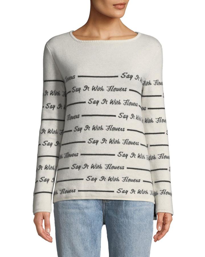 Reversible Say It With Flowers Boatneck