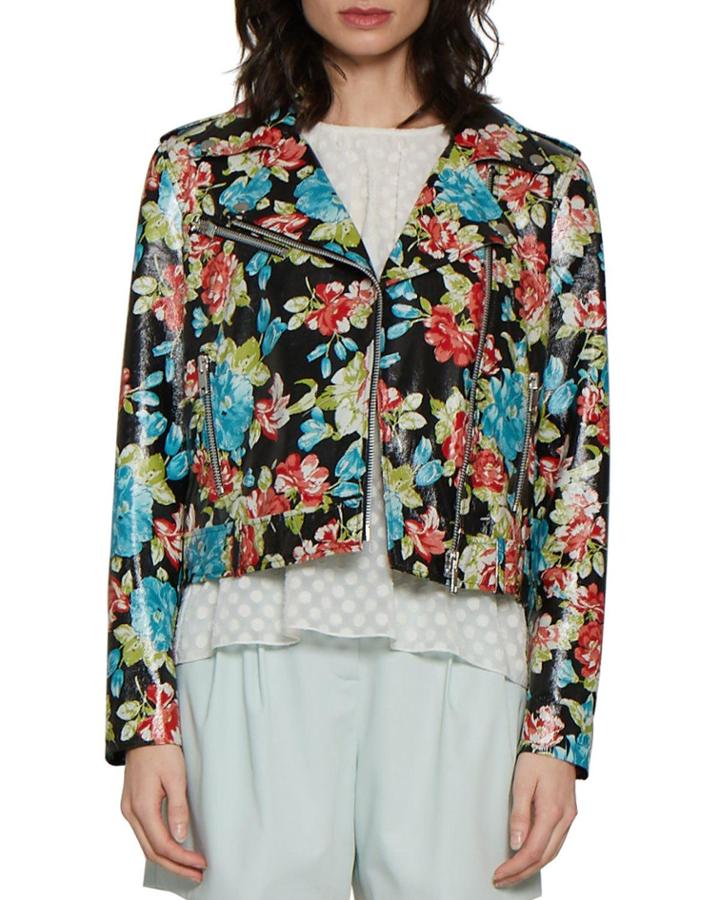 Lisa Floral Lambskin Leather