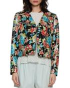 Lisa Floral Lambskin Leather