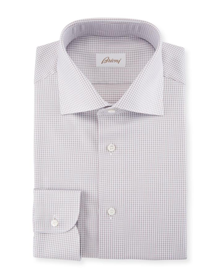 Box-check Cotton Dress