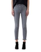 Nico High-rise Slim Ankle Jeans With Raw Hem