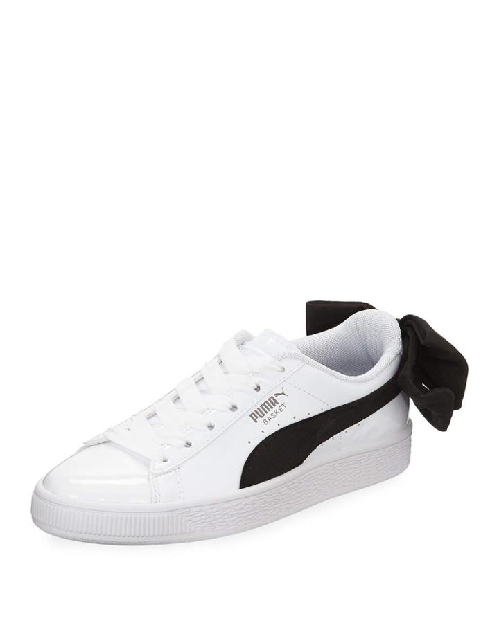 Basket Bow Two-tone Leather
