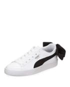 Basket Bow Two-tone Leather