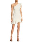 Soleil One-shoulder Ruffle Cocktail Dress