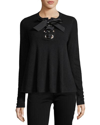 Cashmere Lace-up Flare