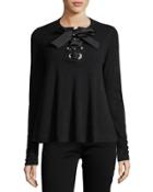 Cashmere Lace-up Flare