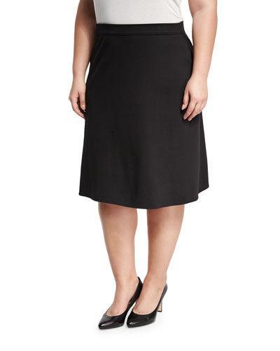 Pont&eacute; A-line Skirt, Black,