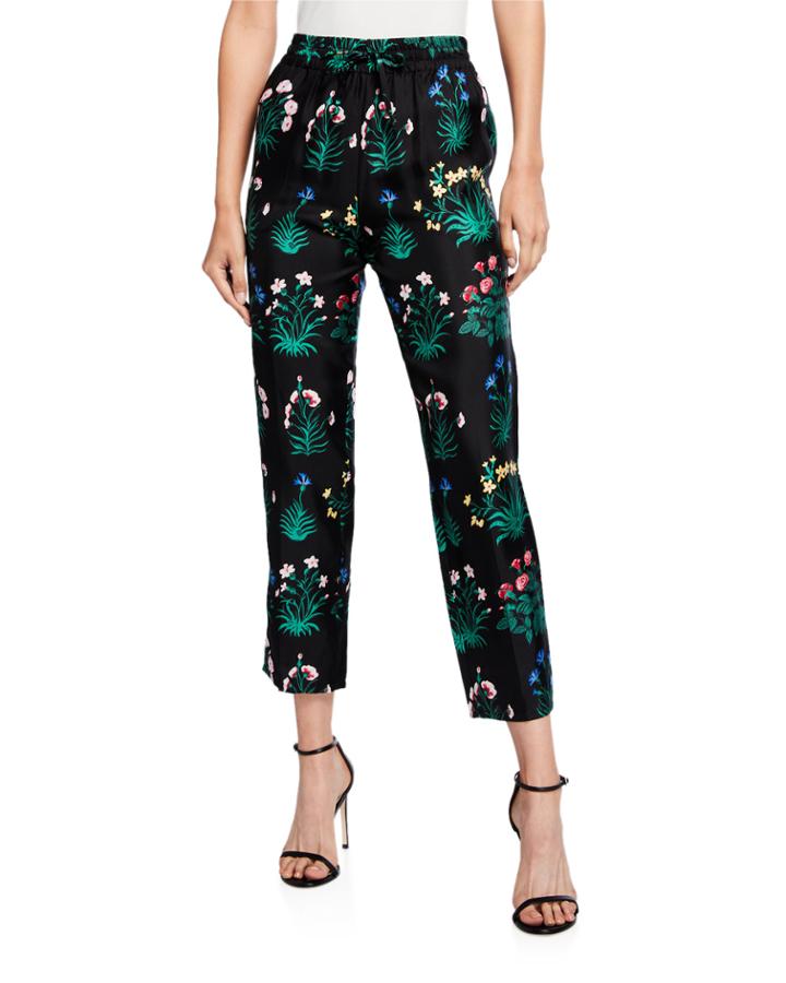 Primavera Silk Twill Jogger Pants