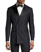 Double-breasted Tuxedo Suit, Dark Blue