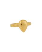 Delicate 24k Pear Ring,