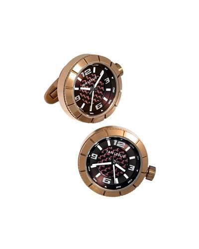 Sport Watch Cuff Links, Rose-tone