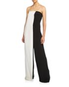 Strapless Colorblocked Jumpsuit