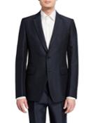 Men's Chevron Wool-silk Two Piece