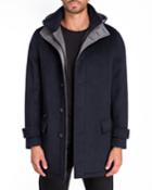 Men's Double-face Wool/polyester Duffle Coat