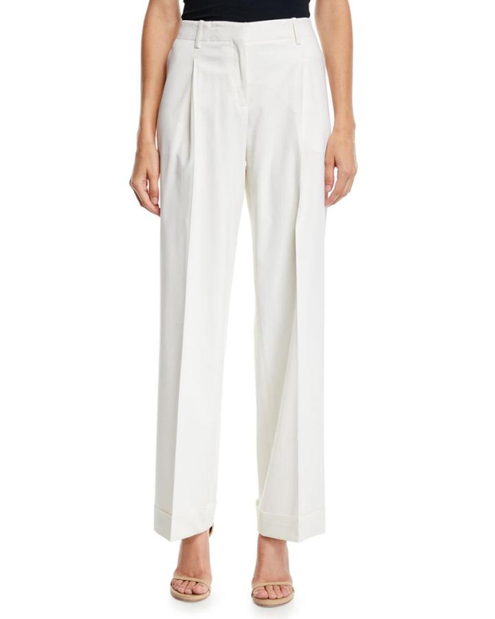 Rivington Cuffed Stretch Wool Pants