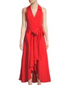 Kate Halter Midi Dress, Red