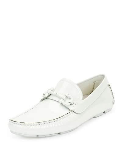 Patent Gancini Driver, White