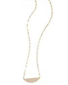 Eclipse Gold Pendant Necklace With Diamonds