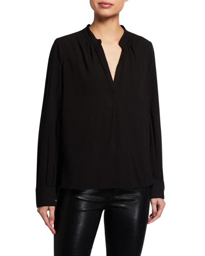 Tink Split-neck Blouse