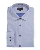 Men's Slim Fit Regular Diamond Print Dress