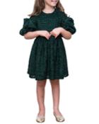 Boucle Sparkle Puffy Sleeve Dress,