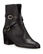 Harker Leather Buckle Booties