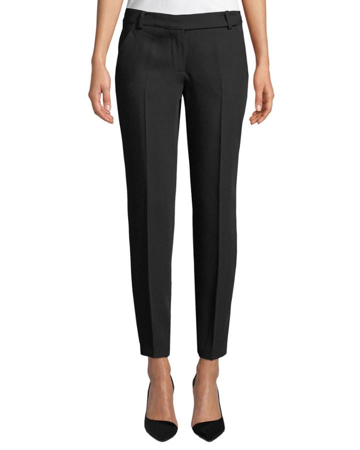 Slim-leg Ribbed-twill Trouser Pants