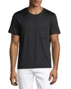 Men's Logo-embroidered Pocket T-shirt