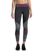 Sleet Colorblock Leggings, Purple