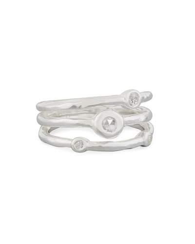 Stacked Four-diamond Ring