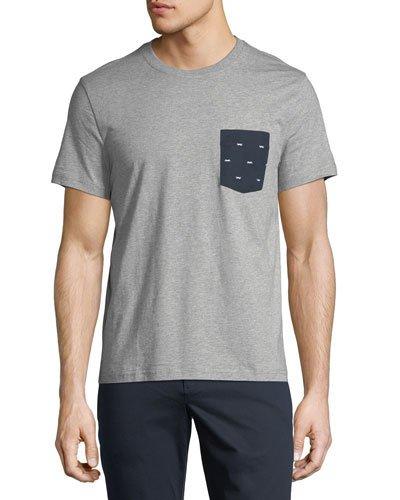 Mustache-pocket Short-sleeve Tee