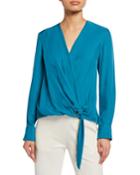 Felix Tie-front Popover Blouse