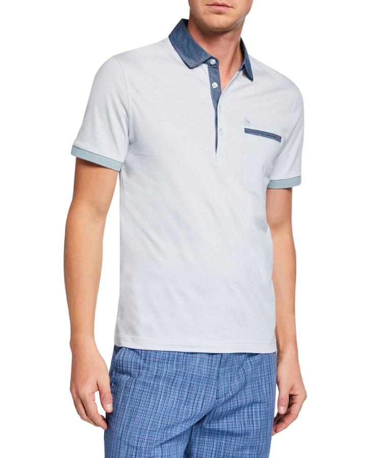 Men's Y D Stripe Polo