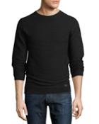 Wavy Jacquard Pullover