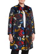 Plus Size Printed Jacquard