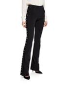 Tulay Straight-leg Pants With Pearly Trim