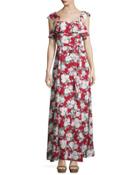 Petro Floral-print A-line Maxi Dress, Celine