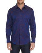 Men's Frenchie Patterned Sport Shirt With Contrast Detail
