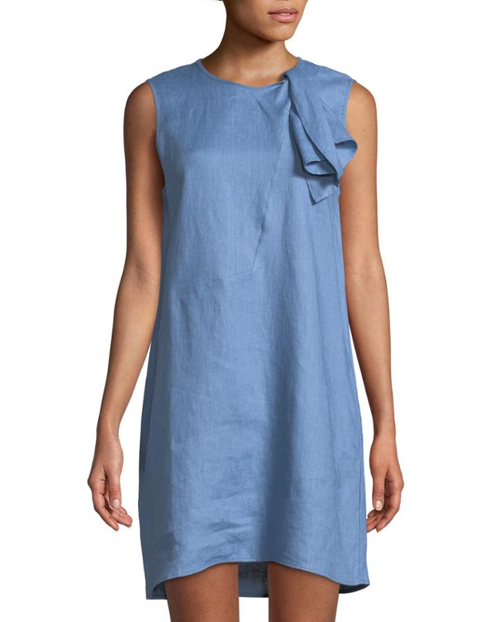 Bow-neck Linen