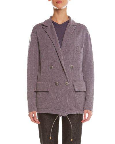 Plaid Cashmere-blend Jacquard Jacket
