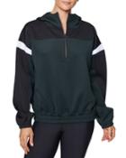 Colorblocked 1/2-zip Pullover Hoodie